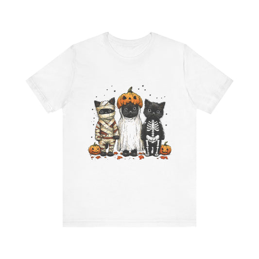 Black Cats Halloween Tee, Funny Cat Costume Shirt, Halloween Party Graphic Tee, Spooky Cat Lover Gift, Halloween Costume Tee, Unisex Cat