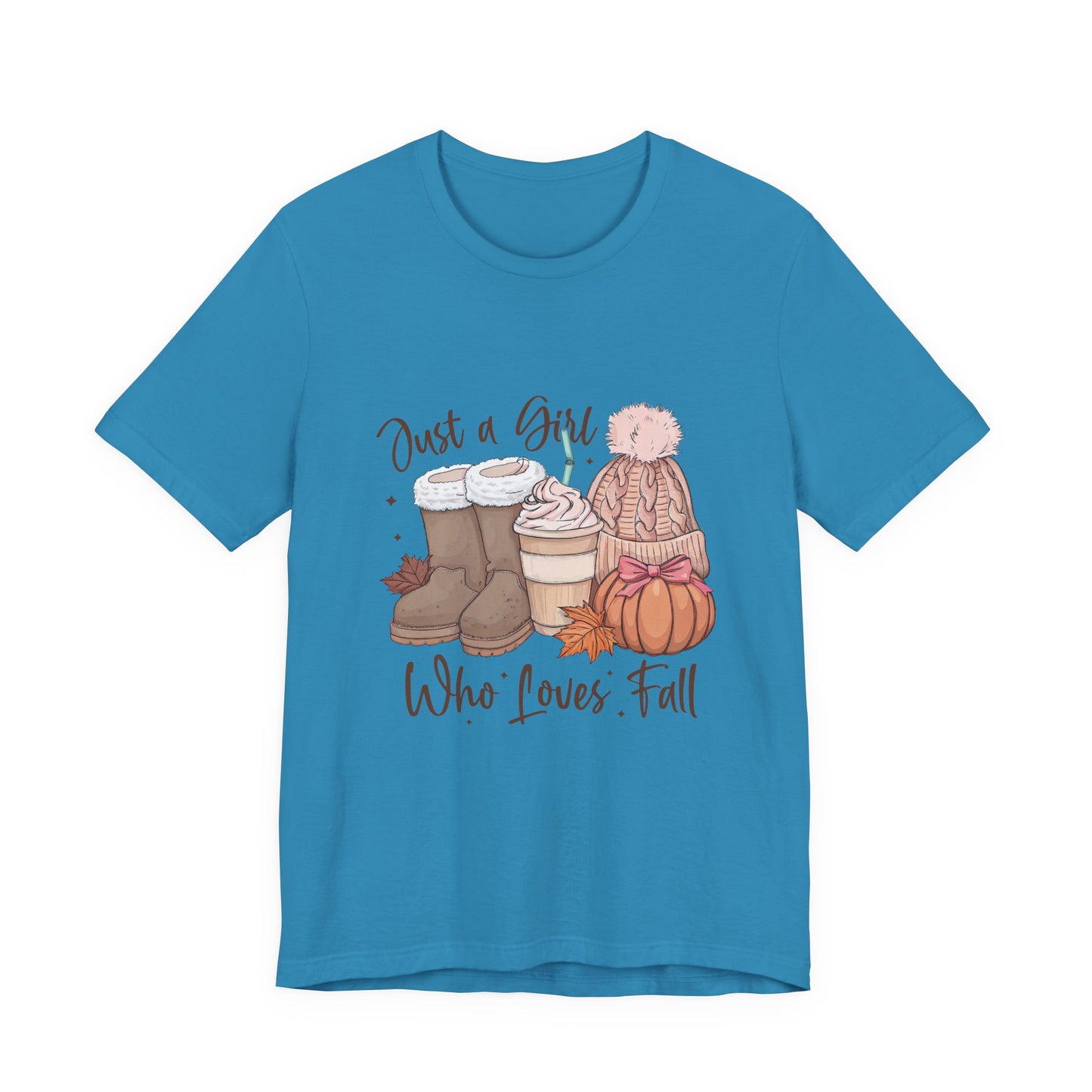 Fall Girl Quote Pumpkin Spice Latte Tee, Autumn Graphic T-Shirt, Halloween Pumpkin Shirt, Cozy Fall Apparel, Funny Pumpkin Spice Shirt