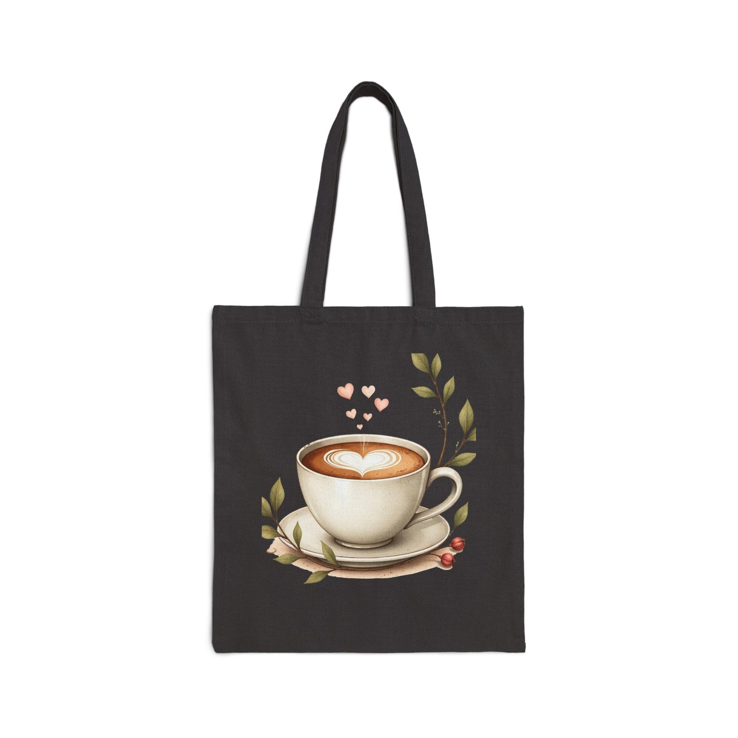 Coffee Lover's Cotton Canvas Tote Bag
