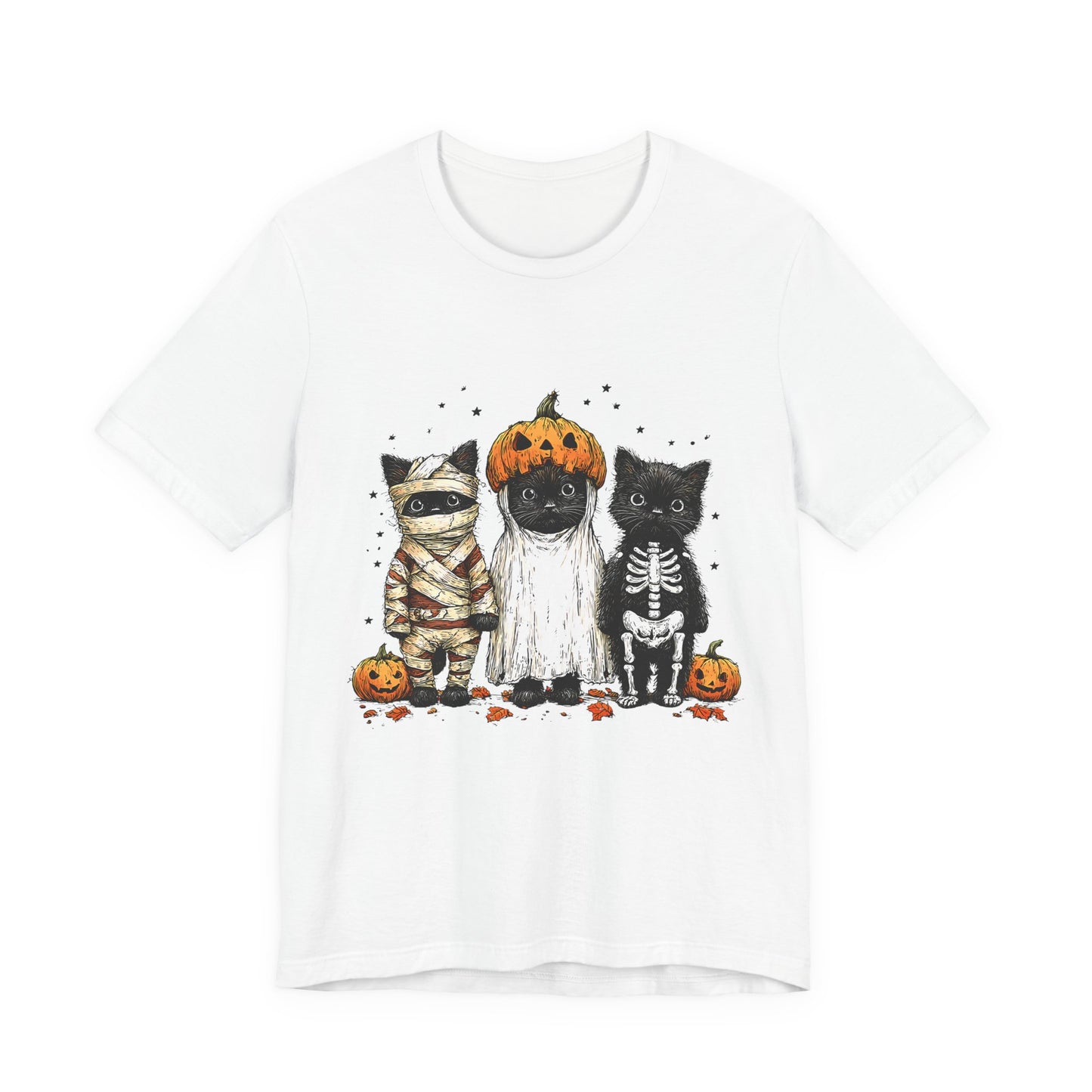 Black Cats Halloween Tee, Funny Cat Costume Shirt, Halloween Party Graphic Tee, Spooky Cat Lover Gift, Halloween Costume Tee, Unisex Cat