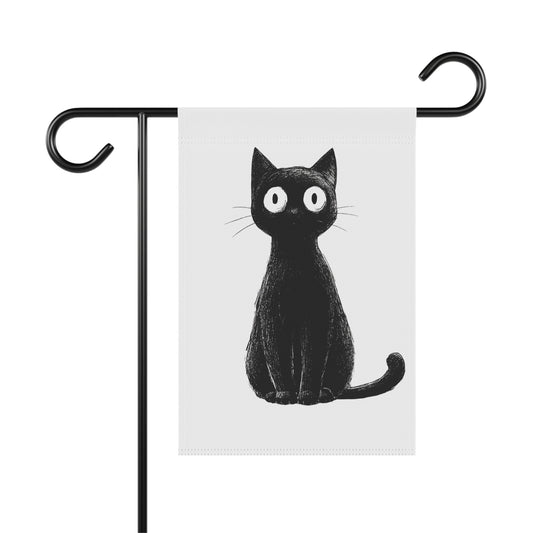 Charming Cat Garden Banner, Cute Outdoor Decor, Pet Lover Gift, Seasonal Flag, Home and Garden Decoration