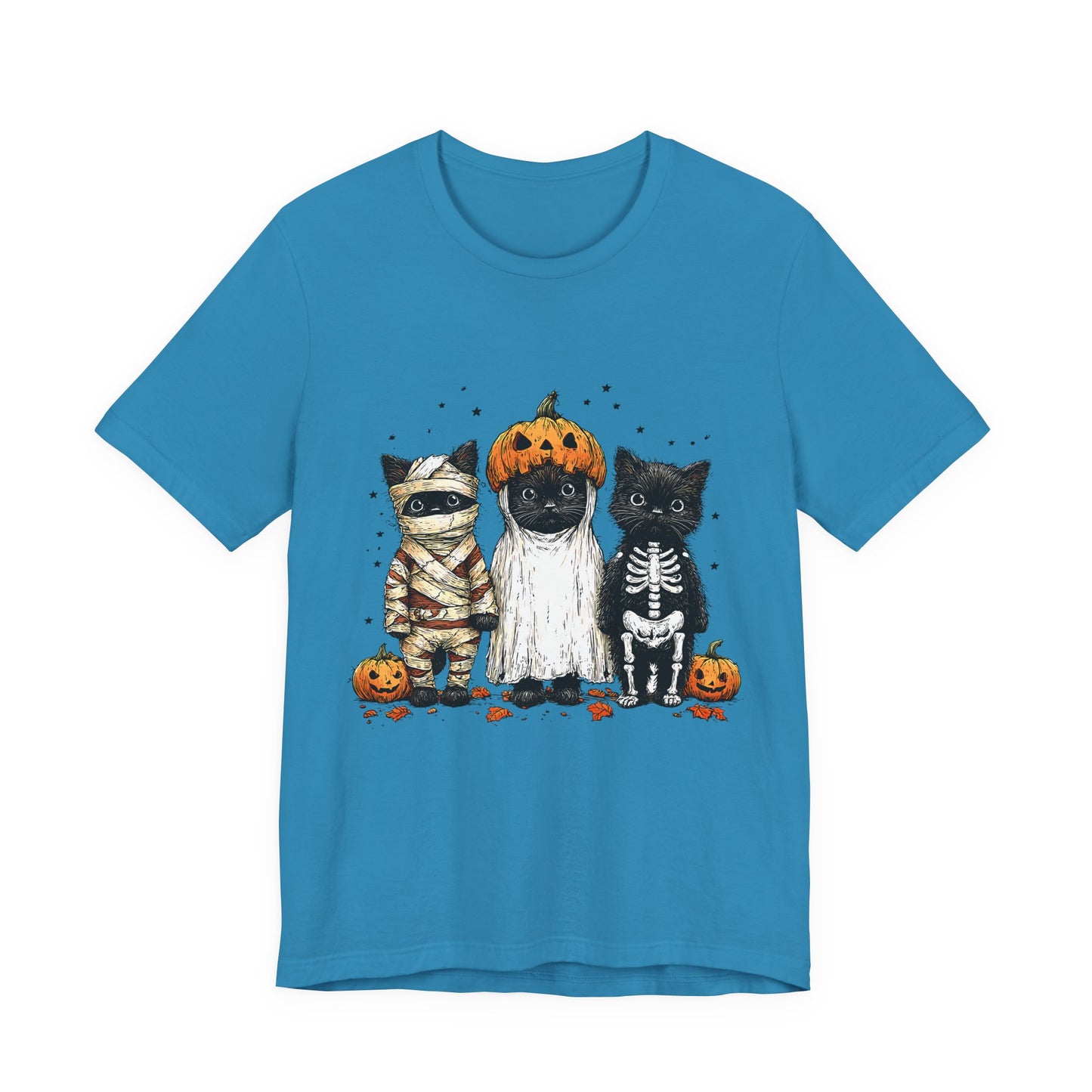 Black Cats Halloween Tee, Funny Cat Costume Shirt, Halloween Party Graphic Tee, Spooky Cat Lover Gift, Halloween Costume Tee, Unisex Cat