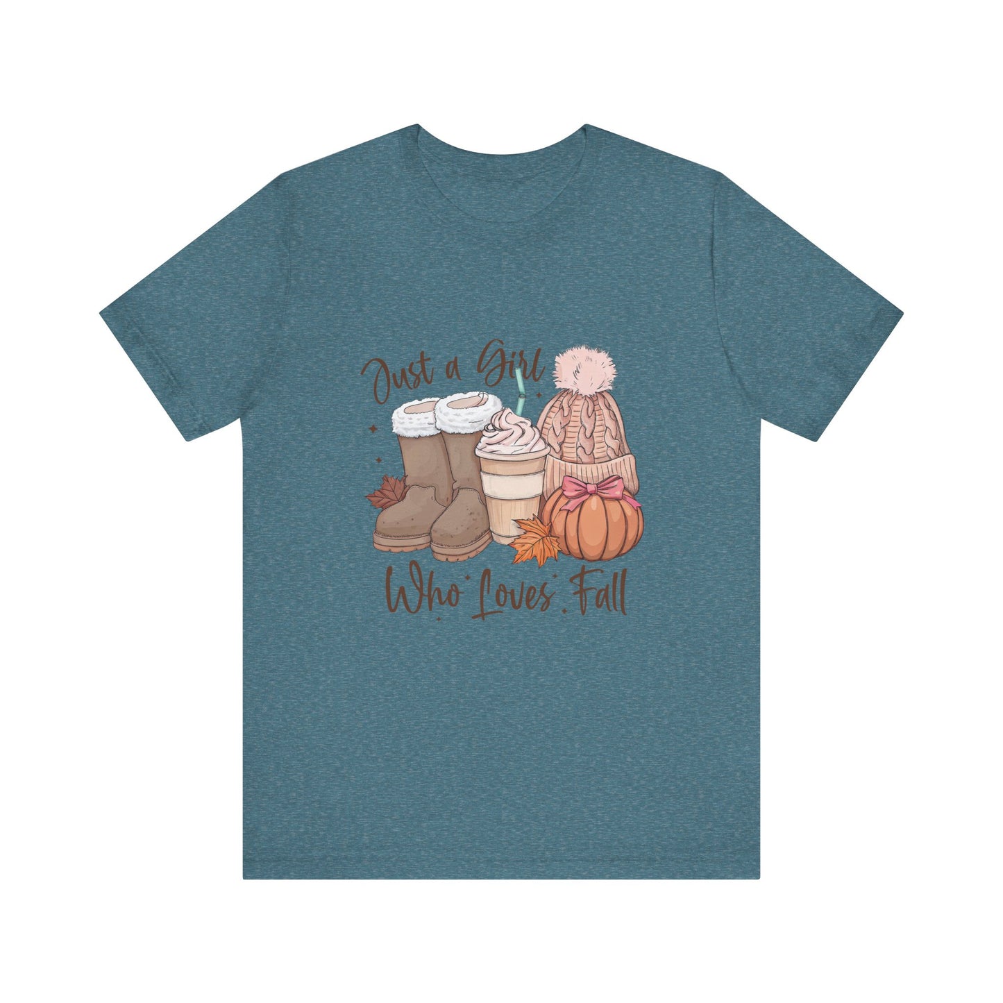 Fall Girl Quote Pumpkin Spice Latte Tee, Autumn Graphic T-Shirt, Halloween Pumpkin Shirt, Cozy Fall Apparel, Funny Pumpkin Spice Shirt
