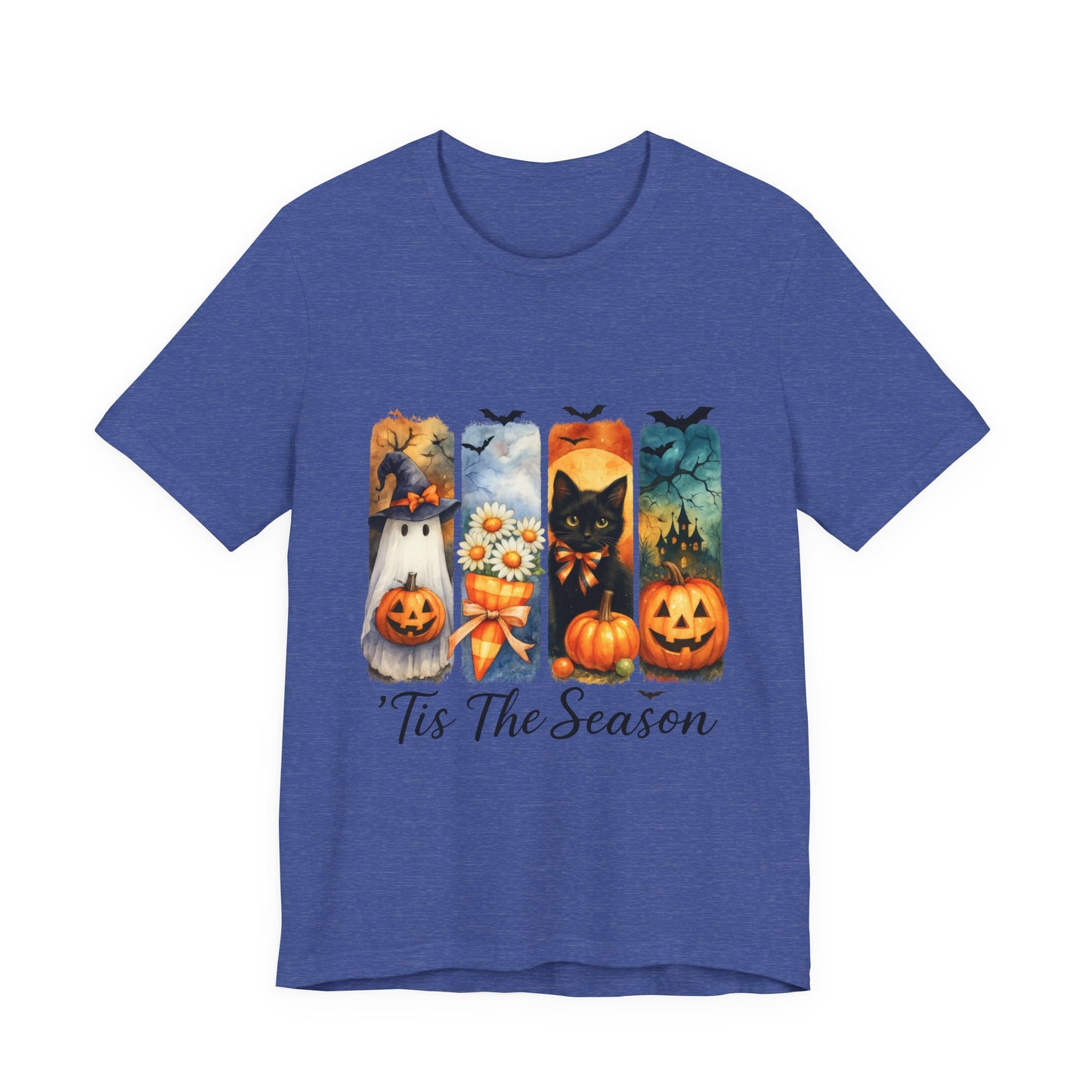 Fall-Themed Unisex Tee, Halloween Shirt, Pumpkin Graphic Tee, Seasonal T-Shirt, Casual Autumn Wear, Comfortable Everyday Top