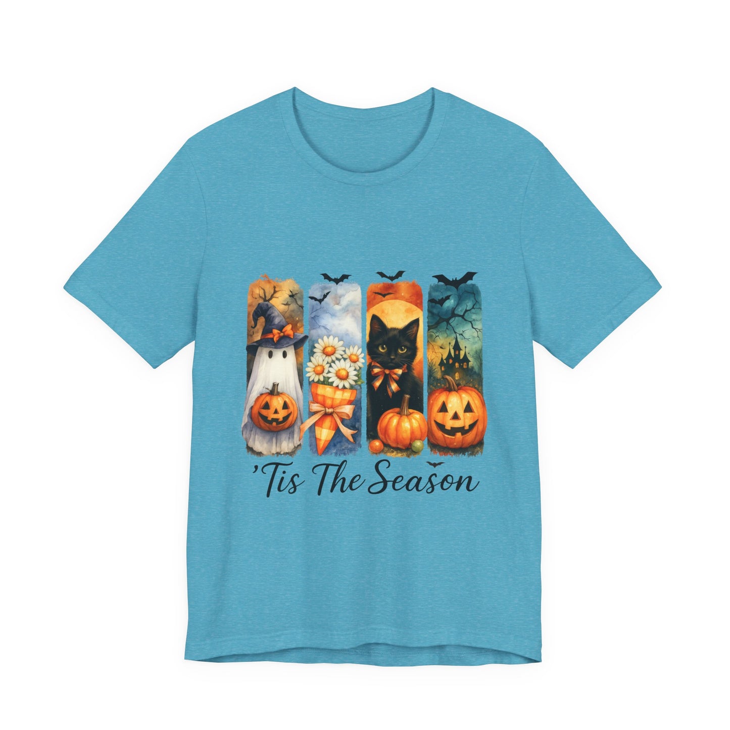 Fall-Themed Unisex Tee, Halloween Shirt, Pumpkin Graphic Tee, Seasonal T-Shirt, Casual Autumn Wear, Comfortable Everyday Top