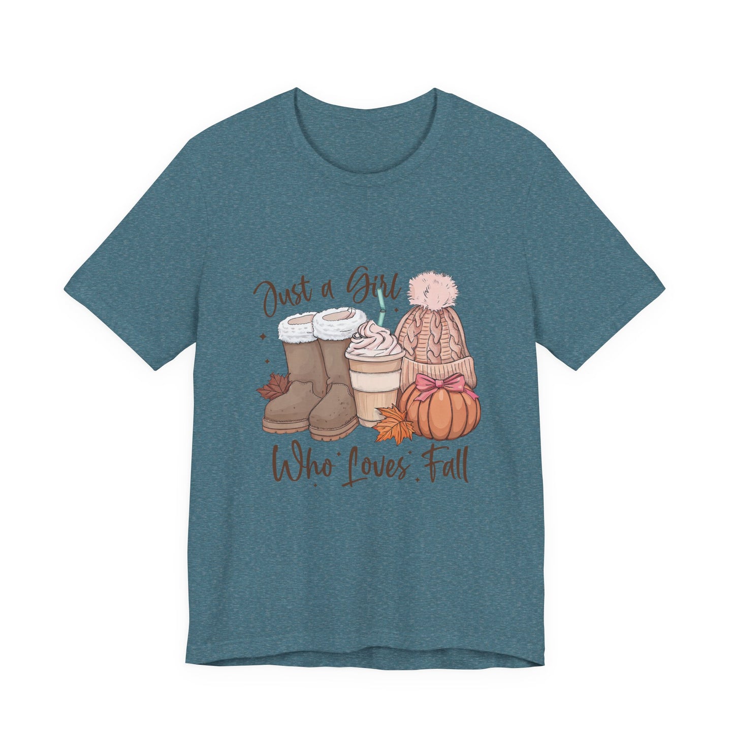 Fall Girl Quote Pumpkin Spice Latte Tee, Autumn Graphic T-Shirt, Halloween Pumpkin Shirt, Cozy Fall Apparel, Funny Pumpkin Spice Shirt