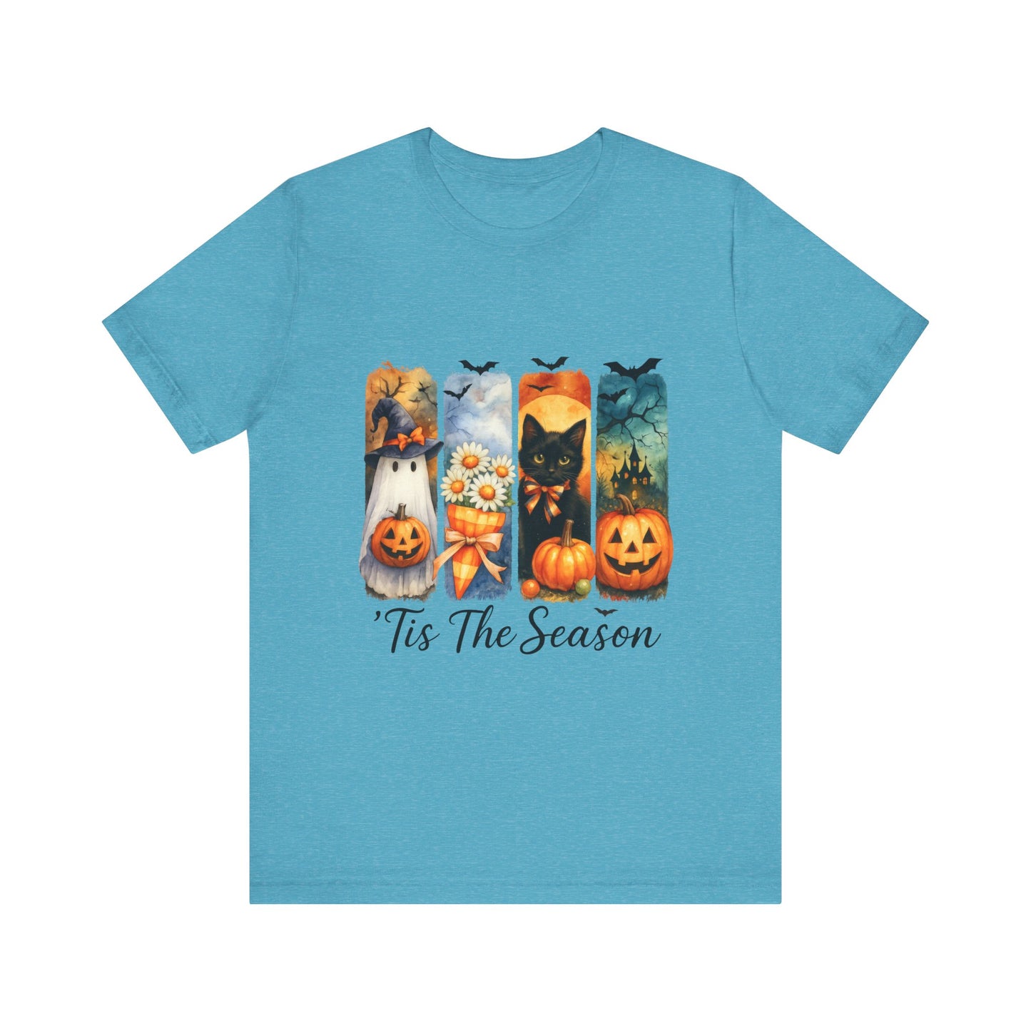 Fall-Themed Unisex Tee, Halloween Shirt, Pumpkin Graphic Tee, Seasonal T-Shirt, Casual Autumn Wear, Comfortable Everyday Top