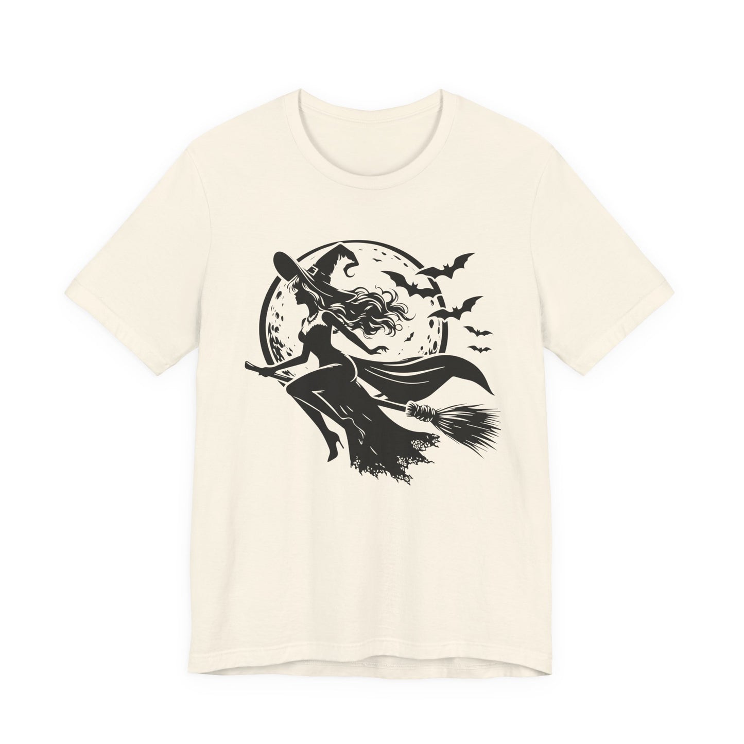 Witch Flying On Broom TShirt Halloween Tee Summerween Spooky Season Spooky Vibes Cute Gift For Friend