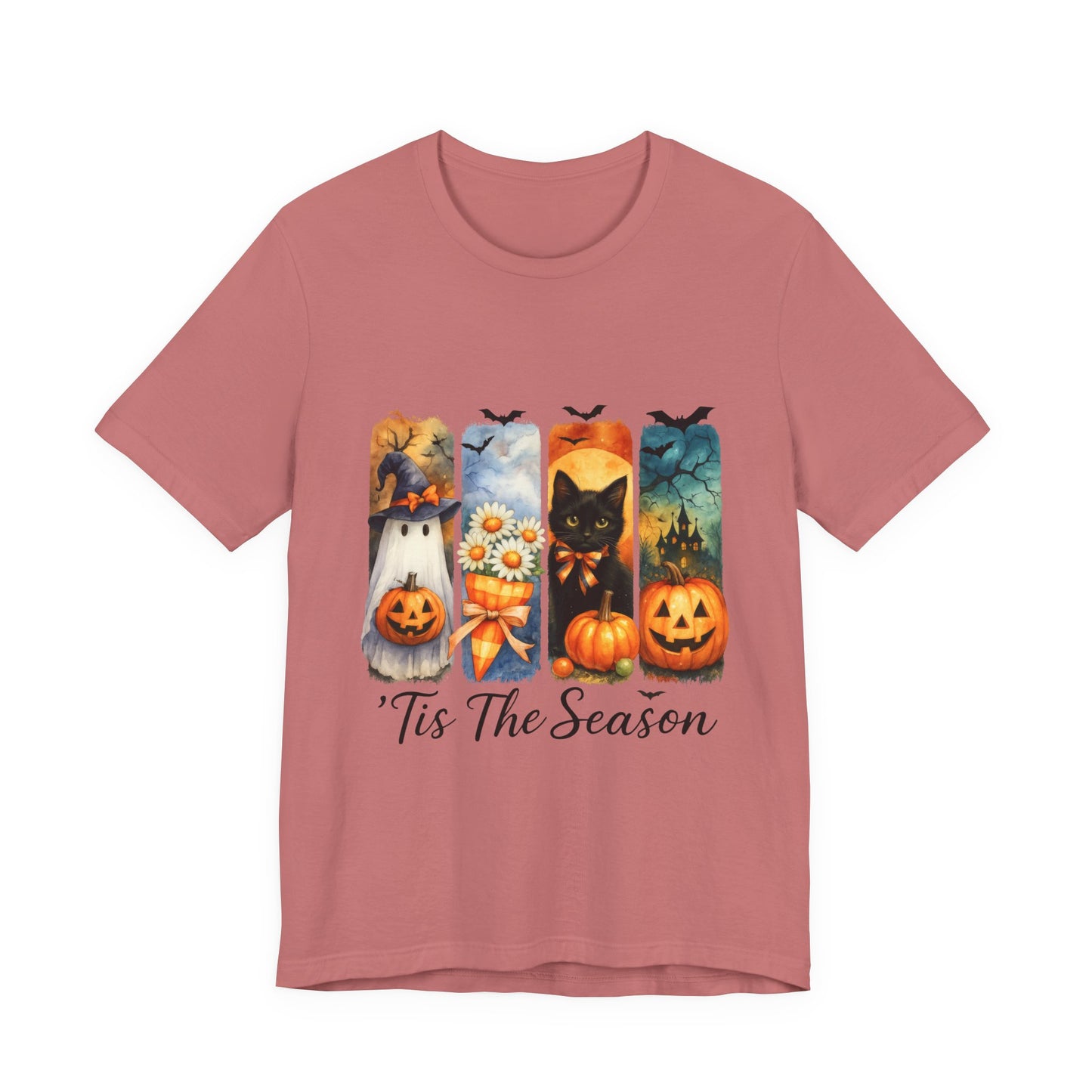 Fall-Themed Unisex Tee, Halloween Shirt, Pumpkin Graphic Tee, Seasonal T-Shirt, Casual Autumn Wear, Comfortable Everyday Top