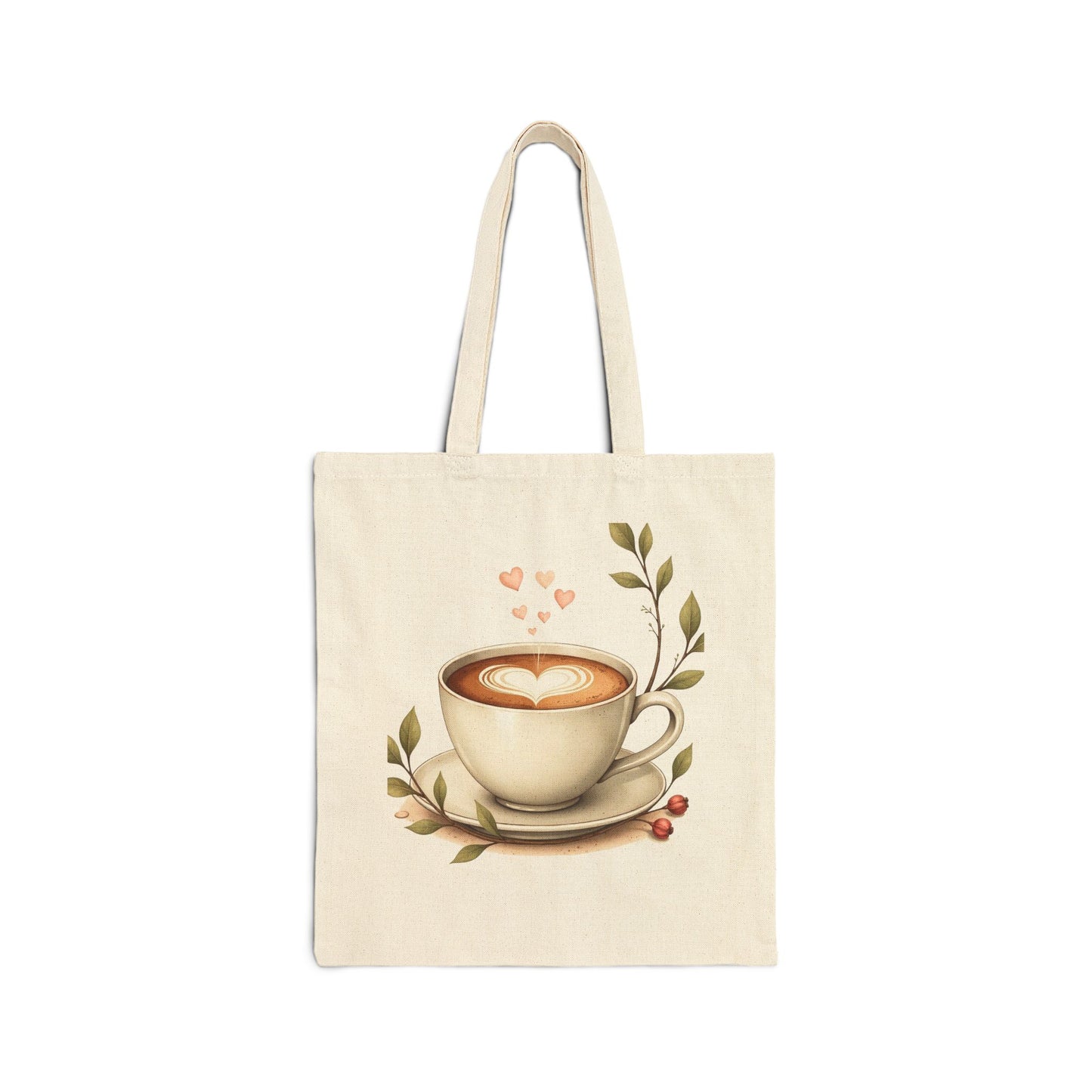 Coffee Lover's Cotton Canvas Tote Bag
