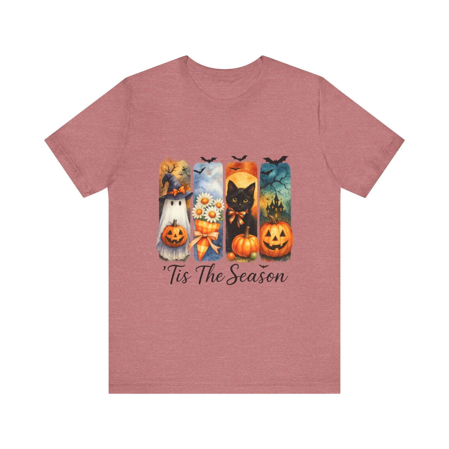 Fall-Themed Unisex Tee, Halloween Shirt, Pumpkin Graphic Tee, Seasonal T-Shirt, Casual Autumn Wear, Comfortable Everyday Top