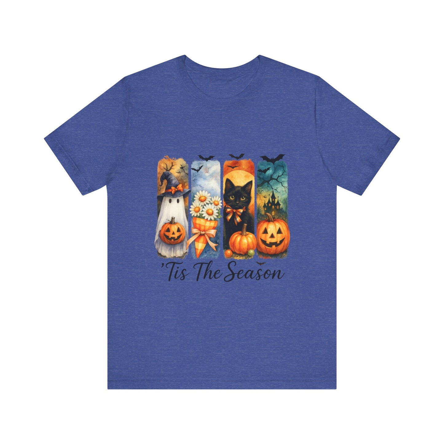 Fall-Themed Unisex Tee, Halloween Shirt, Pumpkin Graphic Tee, Seasonal T-Shirt, Casual Autumn Wear, Comfortable Everyday Top