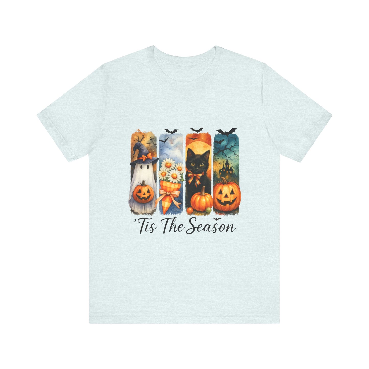 Fall-Themed Unisex Tee, Halloween Shirt, Pumpkin Graphic Tee, Seasonal T-Shirt, Casual Autumn Wear, Comfortable Everyday Top