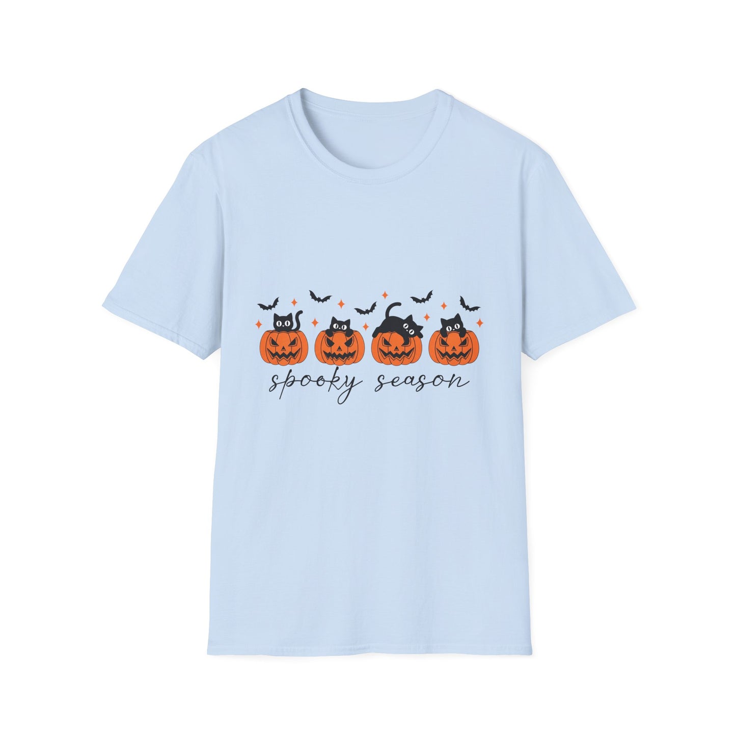 Halloween Black Cats T-Shirt, Halloween Shirt, Jack O Lantern Tee, Spooky Cat Top, Fall Pumpkin Shirt
