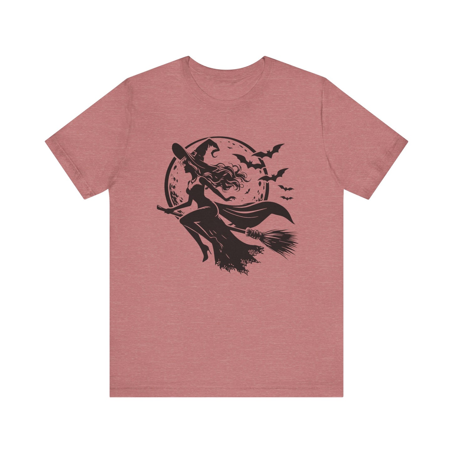 Witch Flying On Broom TShirt Halloween Tee Summerween Spooky Season Spooky Vibes Cute Gift For Friend